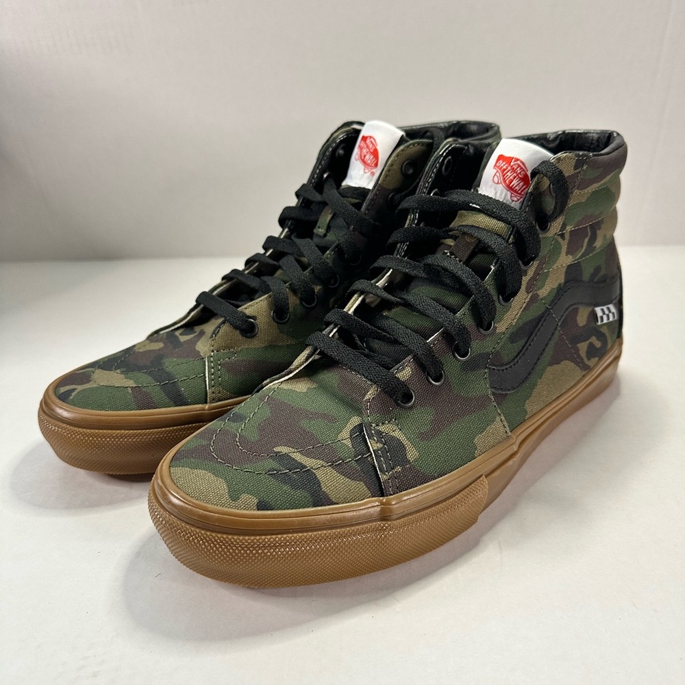 Vans Sk8-HI Custom Sneakers - Jungle Camo - Brand New - Size 11 Men